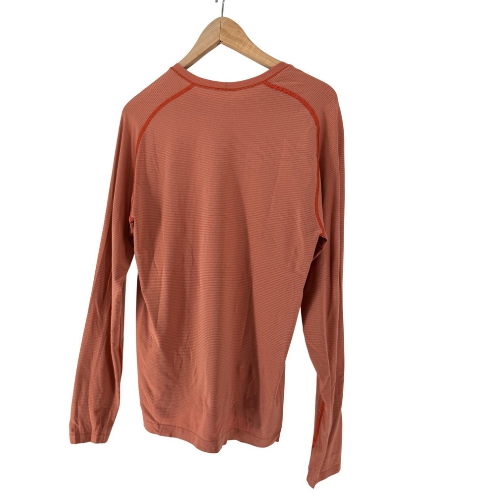 Lululemon Metal Vent Tech Long Sleeve Top Womens L Rust Orange Athletic Gorpcore - Picture 5 of 10